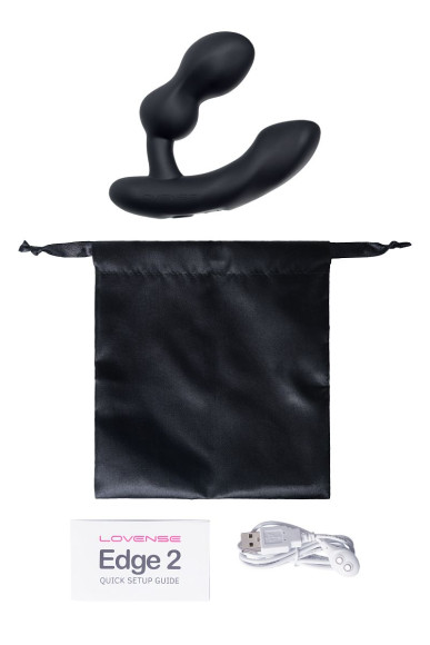 Черный вибростимулятор простаты Edge 2 - 12,4 см. Черный вибростимулятор простаты Edge 2 - 12,4 см.