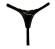 Черные лаковые трусики-стринги с бантиком Черные лаковые трусики-стринги с бантиком