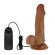 Темно-бежевый вибратор с подвижной кожей Zebulon - 19,4 см. Темно-бежевый вибратор с подвижной кожей Zebulon - 19,4 см.