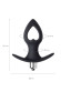 Черная анальная вибровтулка Cordis S - 10,5 см. Черная анальная вибровтулка Cordis S - 10,5 см.