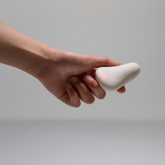 Серый вибромассажёр Opal