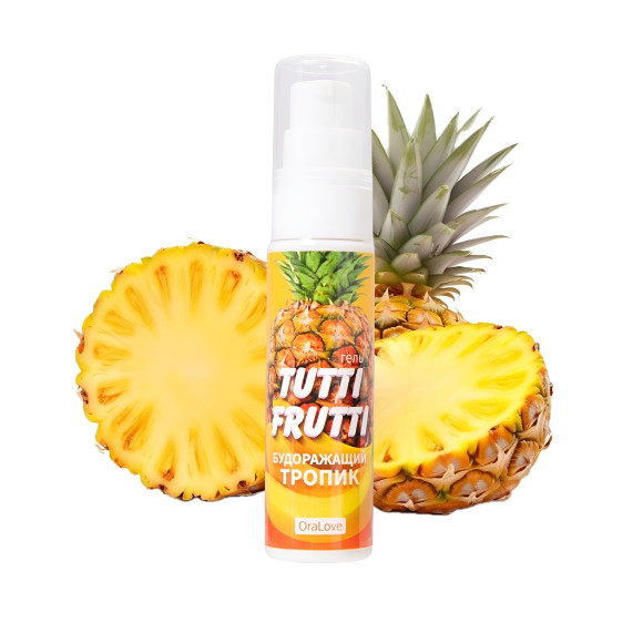 Гель-смазка Tutti-Frutti со вкусом тропических фруктов - 30 гр. Гель-смазка Tutti-Frutti со вкусом тропических фруктов - 30 гр.