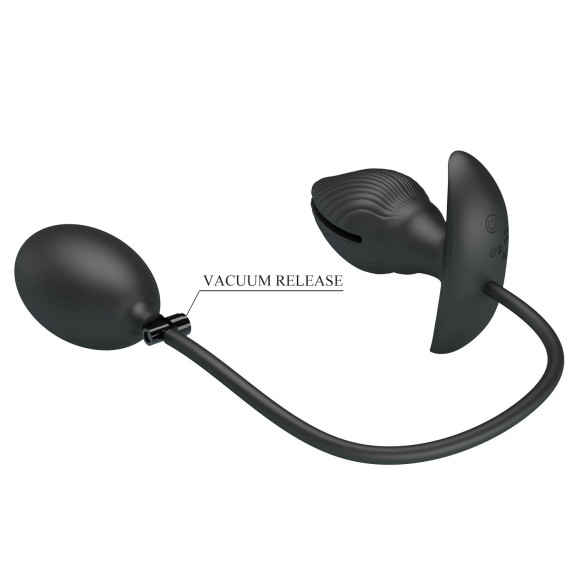 Черный анальный эспандер с вибрацией Manson - 9,6 см. Черный анальный эспандер с вибрацией Manson - 9,6 см.