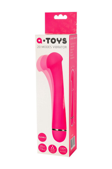 Розовый вибратор с шаровидной головкой - 20 см. Розовый вибратор с шаровидной головкой - 20 см.