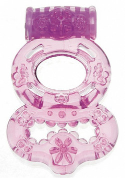 Вибрирующее эрекционное кольцо с шипами 