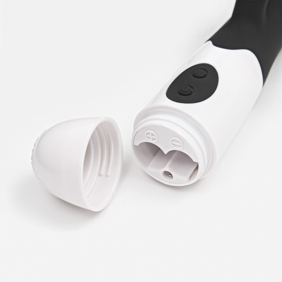 Черный вибратор-кролик WOW + 3 лубриканта в подарок Черный вибратор-кролик WOW + 3 лубриканта в подарок