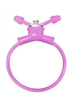 Розовое утягивающее лассо Adjustable Cockring