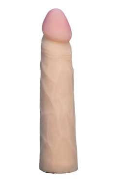 Телесная насадка харнесс из неоскин - 18,5 см. Телесная насадка харнесс из неоскин - 18,5 см.