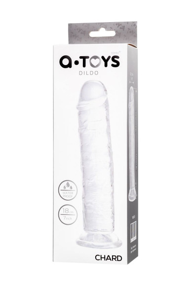 Прозрачный фаллоимитатор Chard - 18 см. Прозрачный фаллоимитатор Chard - 18 см.