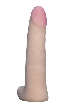 Телесная насадка харнесс из неоскин с мошонкой - 18 см. Телесная насадка харнесс из неоскин с мошонкой - 18 см.