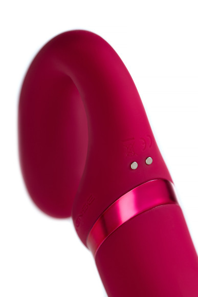 Малиновый безремневой страпон Lapis - 23 см. Малиновый безремневой страпон Lapis - 23 см.