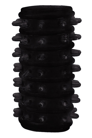 Набор из 7 черных насадок PENIS SLEEVES SET