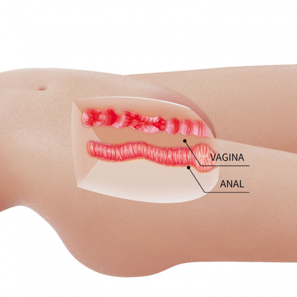 Телесный мастурбатор-торс Mia Телесный мастурбатор-торс Mia