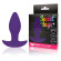 Фиолетовая коническая анальная вибровтулка с ограничителем - 8,5 см. Фиолетовая коническая анальная вибровтулка с ограничителем - 8,5 см.