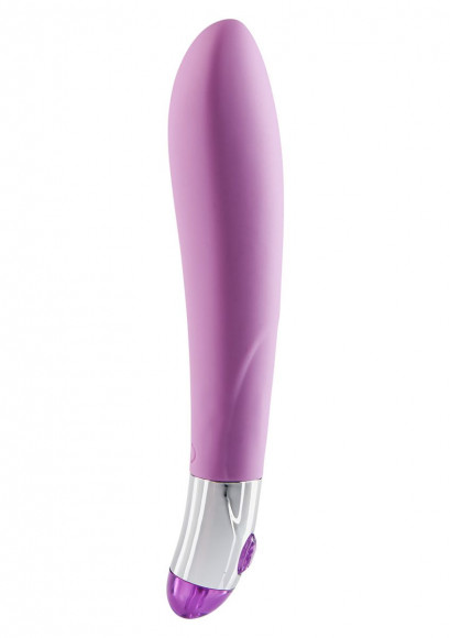 Лиловый вибратор Lovely Vibes Elegant - 18,5 см.
