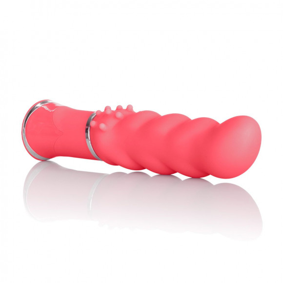 Розовый вибромассажер Power Play Power G - 11,5 см.