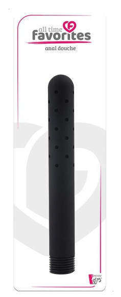 Черная насадка для анального душа ANAL DOUCHE - 15 см.