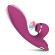 Сливовый вибратор-кролик с вакуумной стимуляцией 5’’ Silicone Suction Kiss - 20,3 см.