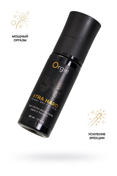 Возбуждающий крем для мужчин ORGIE Xtra Hard Power Gel for Him - 50 мл. Возбуждающий крем для мужчин ORGIE Xtra Hard Power Gel for Him - 50 мл.