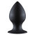 Чёрная анальная пробка Thick Anal Plug Medium - 9,5 см.