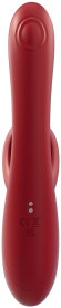 Красный вибратор-кролик Trio Bliss - 25 см. Красный вибратор-кролик Trio Bliss - 25 см.