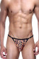 Мужские трусы-стринги леопардовой расцветки Don Moris Мужские трусы-стринги леопардовой расцветки Don Moris