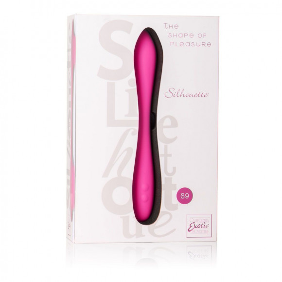 Перезаряжаемый розовый вибромассажер Silhouette S9 - 16,5 см.