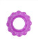 Лиловое эрекционное кольцо с 2 рядами стимулирующих шариков