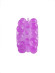 Лиловое эрекционное кольцо с 2 рядами стимулирующих шариков