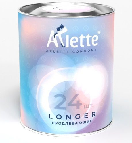 Презервативы Arlette Longer с продлевающим эффектом - 24 шт. Презервативы Arlette Longer с продлевающим эффектом - 24 шт.