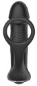 Черный пульсирующимй массажер простаты с вибрацией и пультом ДУ - 17,1 см. Черный пульсирующимй массажер простаты с вибрацией и пультом ДУ - 17,1 см.