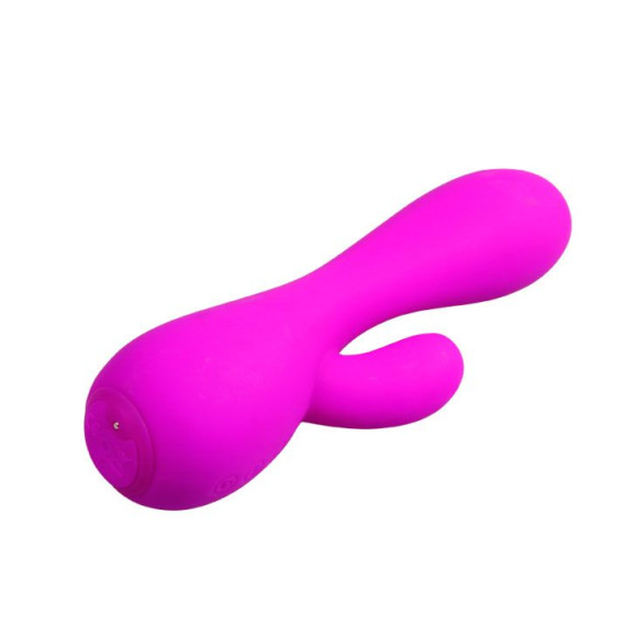 Лиловый вибратор-кролик Simon - 17,8 см. Лиловый вибратор-кролик Simon - 17,8 см.