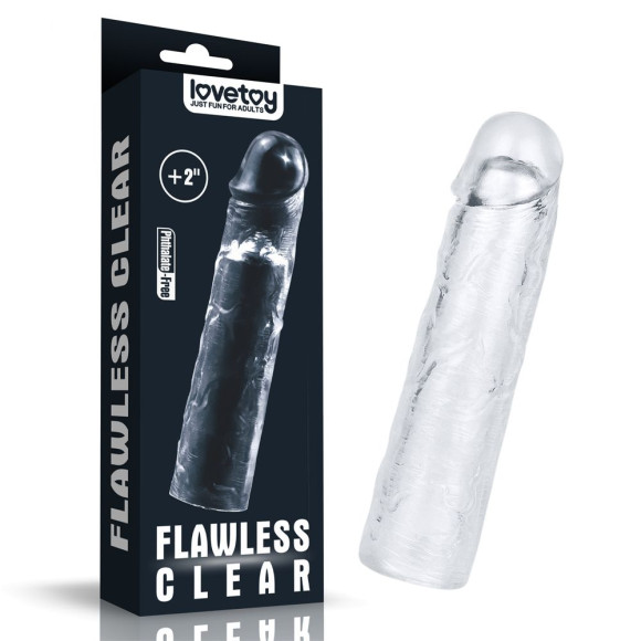 Прозрачная насадка-удлинитель Flawless Clear Penis Sleeve Add 2 - 19 см. Прозрачная насадка-удлинитель Flawless Clear Penis Sleeve Add 2 - 19 см.