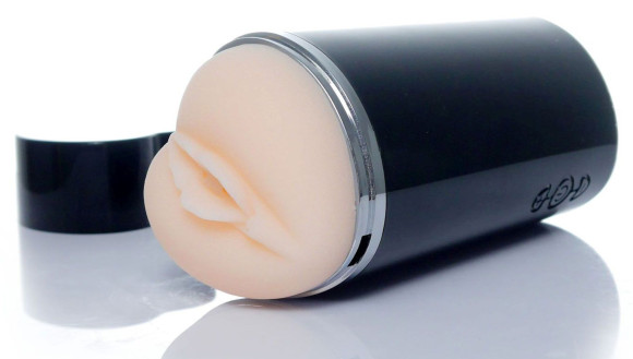 Мастурбатор-вагина с вибрацией Heart Of Love в колбе в форме сердца