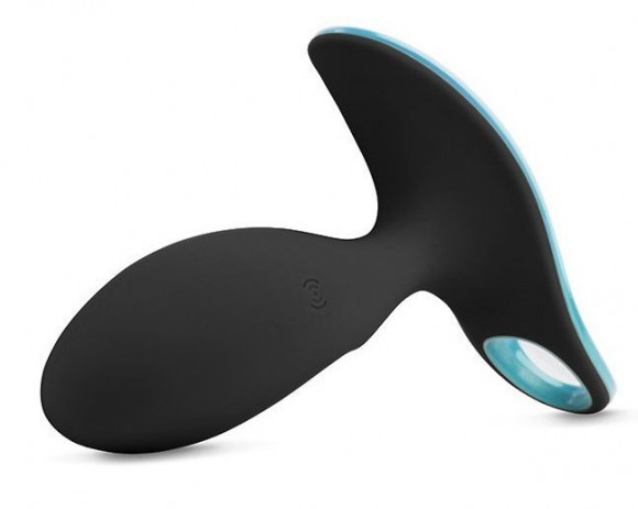 Чёрная анальная вибропробка SURFER PLUG VIBE с управлением со смартфона Чёрная анальная вибропробка SURFER PLUG VIBE с управлением со смартфона