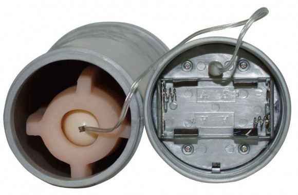 Мастурбатор-вагина в серебристой тубе