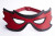 Красно-чёрная маска на глаза с разрезами