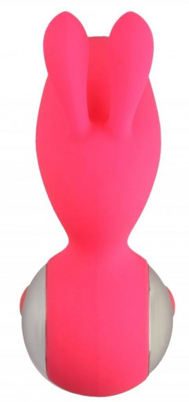 Красный вибростимулятор с ушками Красный вибростимулятор с ушками