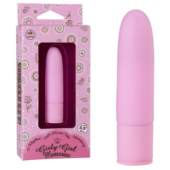 Розовый силиконовый мини-вибратор - 10 см. Розовый силиконовый мини-вибратор - 10 см.