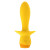 Желтая анальная вибропробка Mellow Yellow - 13,5 см.