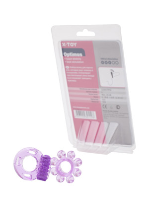 Набор из двух фиолетовых эрекционных колец Optimus Набор из двух фиолетовых эрекционных колец Optimus