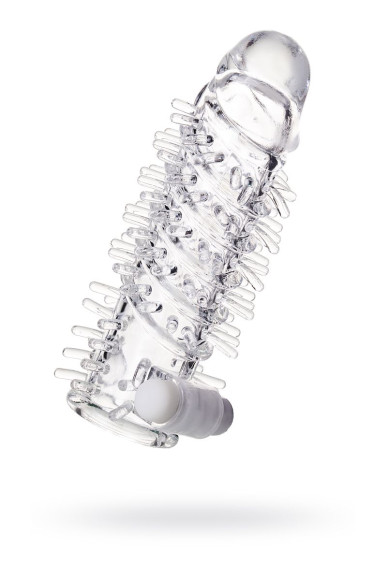 Насадка на пенис TOYFA A-Toys с вибропулей и шипами - 13,4 см. Насадка на пенис TOYFA A-Toys с вибропулей и шипами - 13,4 см.