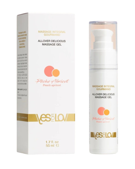 Массажный гель-смазка Allover Delicious Massage Gel с ароматом персика и абрикоса - 50 мл. Массажный гель-смазка Allover Delicious Massage Gel с ароматом персика и абрикоса - 50 мл.