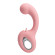 Розовый вибратор для точки G с подвижным язычком Erynnyes - 15,4 см.