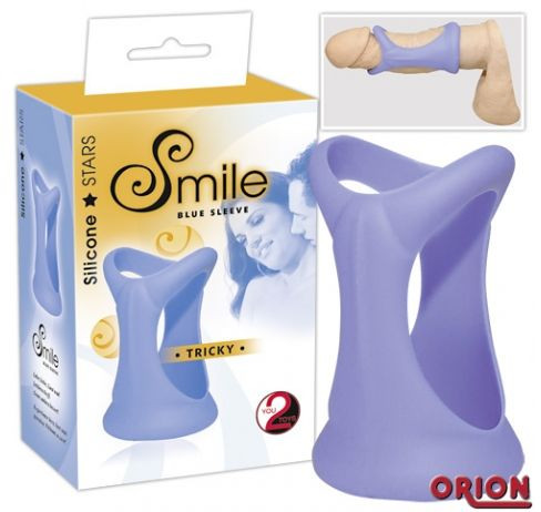 Голубая насадка для пениса Tricky 