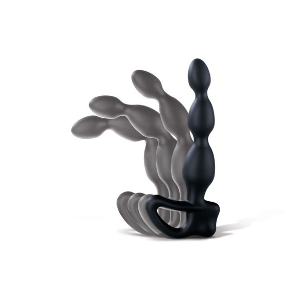 Черный массажёр простаты Big Bend-it - 18 см. Черный массажёр простаты Big Bend-it - 18 см.