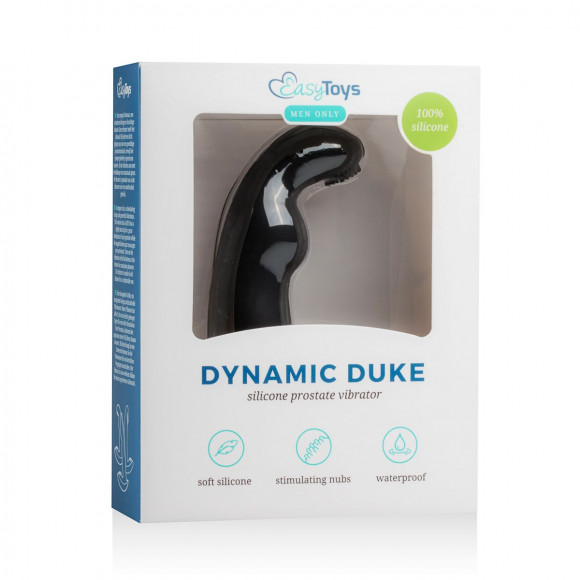 Черный вибростимулятор простаты Dynamic Duke Ribbed Черный вибростимулятор простаты Dynamic Duke Ribbed