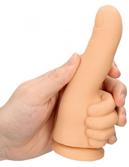 Телесный фаллоимитатор в форме пальца Thumbs Up - 17,2 см. Телесный фаллоимитатор в форме пальца Thumbs Up - 17,2 см.