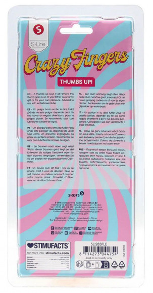 Телесный фаллоимитатор в форме пальца Thumbs Up - 17,2 см. Телесный фаллоимитатор в форме пальца Thumbs Up - 17,2 см.