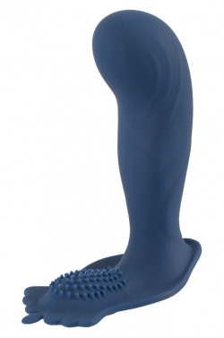 Синий вибростимулятор простаты Vibrating Butt Plug - 11,7 см. Синий вибростимулятор простаты Vibrating Butt Plug - 11,7 см.